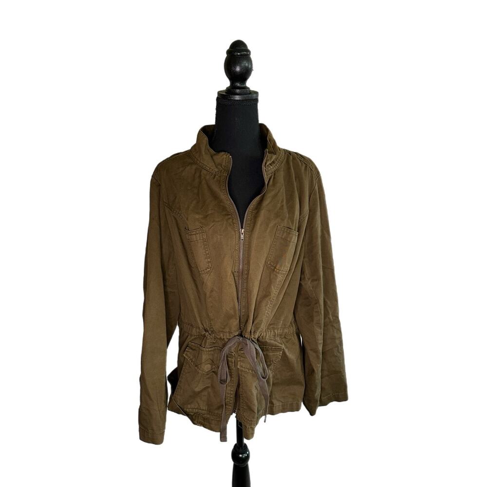 C22 Lane Bryant Women’s Lightweight Jacket, Size 18/20, Mossy Green